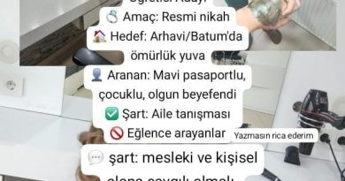 İsim soy isim vermek istemem
